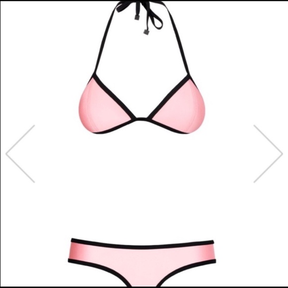Pink Neoprene Trinagl Bikini - Picture 5 of 5